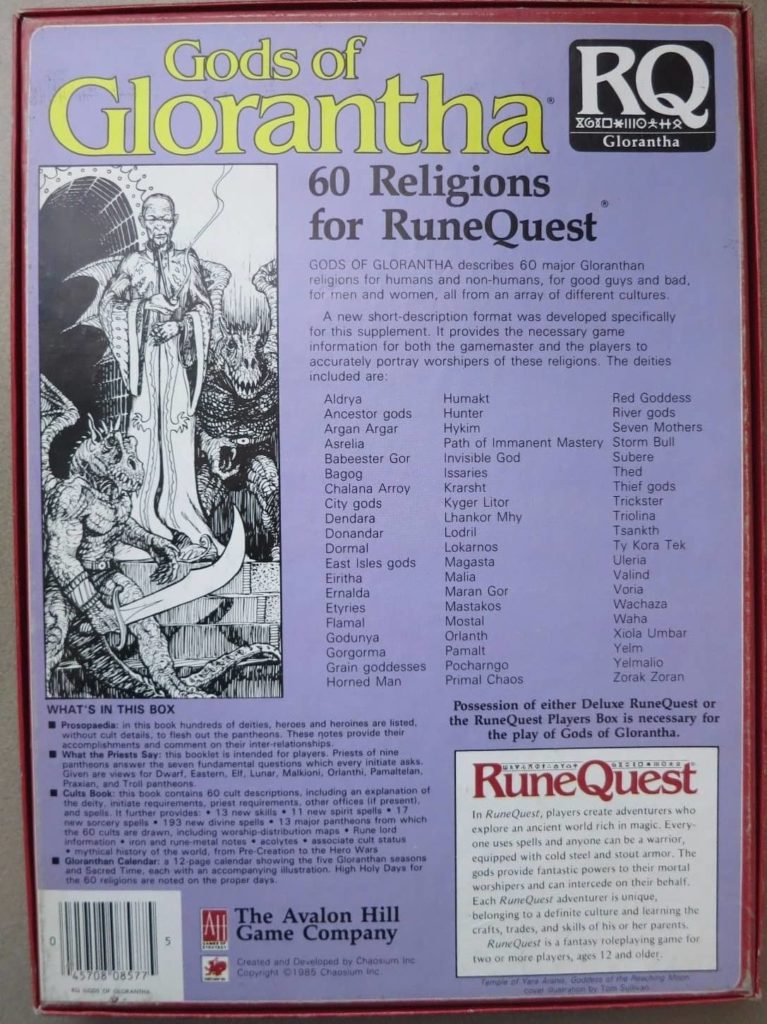 Ah8577 Gods Of Glorantha Box 05 1985 The Well Of Daliath